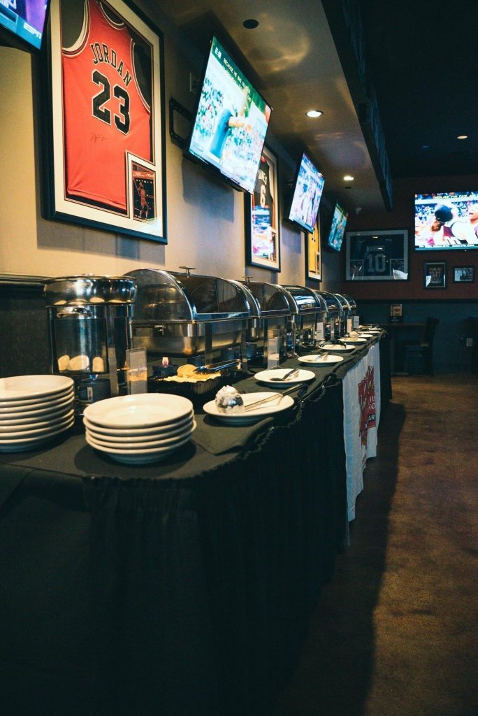 Catering / buffet setup